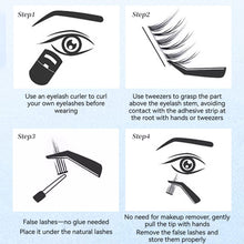 Load image into Gallery viewer, Ultra-thin Lashes Zero-touch Sunflower False Eyelashes Natural Clusters Lashes with Eyelash No-glue Self Adhesive Eyelashes Makeup
