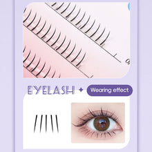 Load image into Gallery viewer, Soft Bottom Lashes Single Root Lower Eyelashes Wildcat False Eyelashes Grafting Collection Curly Natural Slender Lower Eyelashes

