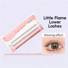 Load image into Gallery viewer, Soft Bottom Lashes Single Root Lower Eyelashes Wildcat False Eyelashes Grafting Collection Curly Natural Slender Lower Eyelashes
