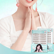 Load image into Gallery viewer, 10rows Versatile No-Glue False Lashes Single Clusters No-Glue Lash Book Sunflower Black Brown Natural Curly Makeup Eyelashes
