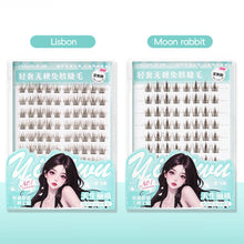 Load image into Gallery viewer, 10rows Versatile No-Glue False Lashes Single Clusters No-Glue Lash Book Sunflower Black Brown Natural Curly Makeup Eyelashes
