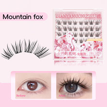Load image into Gallery viewer, 6Rows Adhesive Free Segmented False Eyelashes Natural Single Cluster Ultra-fine Self-adhesive Novice False Eyelashes
