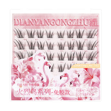 Load image into Gallery viewer, 6Rows Adhesive Free Segmented False Eyelashes Natural Single Cluster Ultra-fine Self-adhesive Novice False Eyelashes
