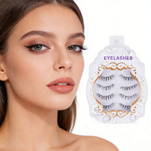 Load image into Gallery viewer, False Eyelashes Cat Eye Eyelashes Invisible Clear Band Lashes Lash Clusters Natural Lashes Extension Makeup 3D Lashes
