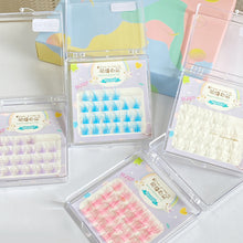 Load image into Gallery viewer, Pink/White/Blue/Purple Segmented Colored Eyelash Clusters Manga Lashes Colored False Eyelashes Natural Long Faux Bunche Makeup
