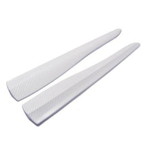 Load image into Gallery viewer, 2Pcs Universal Car Bumper Corner Protector Front Rear Anti-Collision Rubber Strip Carbon Fiber Pattern Edge Guard Scratch Proof Self-Adhesive

