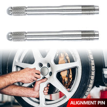 Load image into Gallery viewer, 1Pcs Car Wheel Alignment Pin M14x1.5 M14x1.25 Rim Stud Guide Tool for Tire Installation Accesorios Portable Lug Bolt Hanger Tire Repair
