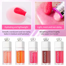 Load image into Gallery viewer, Lip Plump Lip Oil Moisturizing Lip Gloss Mirror Water for Lips Plumping Exfoliating Pink Plumping Gloss Oil
