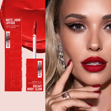 Load image into Gallery viewer, 6 Colors of Long-Lasting Velvet Liquid Lipstick with Matte Texture Waterproof Non-Stick Cup Professional Lip Makeup Products
