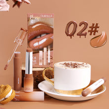 Load image into Gallery viewer, 3Pcs Lip Liner &amp; Water Gloss Lip Tint &amp; Mirror Lipstick Set Long Lasting Non-Sticky Shiny Pearl Moisturizing Makeup Kit

