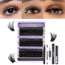 Load image into Gallery viewer, Individual Lashes 30-100D 240 Clusters Lashes Natural Look Mixed DIY Eyelash Extension Volume Lash Clusters Eyelashes Set
