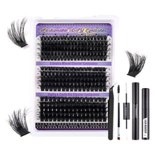 Load image into Gallery viewer, Individual Lashes 30-100D 240 Clusters Lashes Natural Look Mixed DIY Eyelash Extension Volume Lash Clusters Eyelashes Set
