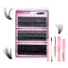 Load image into Gallery viewer, Individual Lashes 30-100D 240 Clusters Lashes Natural Look Mixed DIY Eyelash Extension Volume Lash Clusters Eyelashes Set
