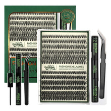 Load image into Gallery viewer, Individual Lashes Mix Length Cluster Lashes D-curve Natural Look DIY Eyelash Extension Kit Volume Lash Clusters Makeup Tools Set
