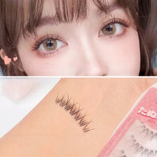 Load image into Gallery viewer, Manga Lashes Eyelash One Piece Eyelash Single Clusters Natural False Eyelashes Clear Transport Thin Stem Fake Eyelashes Makeup
