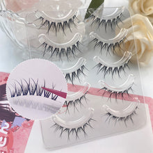 Load image into Gallery viewer, Manga Lashes Eyelash One Piece Eyelash Single Clusters Natural False Eyelashes Clear Transport Thin Stem Fake Eyelashes Makeup
