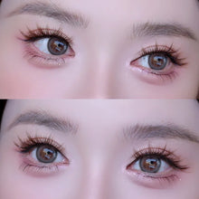 Load image into Gallery viewer, Natural Dark Brown Butterfly Glue Free False Eyelashes Makeup Grafting Segmented Simulation Novice False Eyelashes
