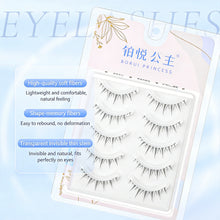 Load image into Gallery viewer, Simulated Thick Comic Transparent Steam Antique Cartoon False Eyelashes Wispy Cluster Natural False Eyelash Beauty Eye Makeup
