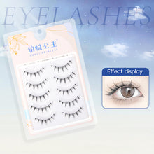 Load image into Gallery viewer, Simulated Thick Comic Transparent Steam Antique Cartoon False Eyelashes Wispy Cluster Natural False Eyelash Beauty Eye Makeup
