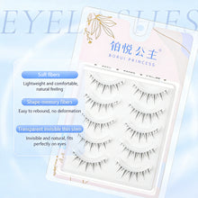 Load image into Gallery viewer, Simulated Thick Comic Transparent Steam Antique Cartoon False Eyelashes Wispy Cluster Natural False Eyelash Beauty Eye Makeup
