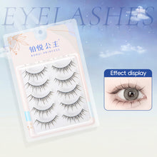Load image into Gallery viewer, Simulated Thick Comic Transparent Steam Antique Cartoon False Eyelashes Wispy Cluster Natural False Eyelash Beauty Eye Makeup
