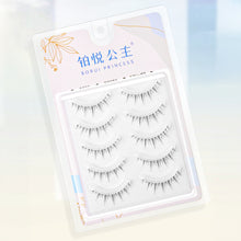 Load image into Gallery viewer, Simulated Thick Comic Transparent Steam Antique Cartoon False Eyelashes Wispy Cluster Natural False Eyelash Beauty Eye Makeup
