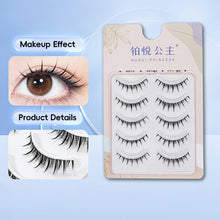 Load image into Gallery viewer, Simulated Thick Comic Transparent Steam Antique Cartoon False Eyelashes Wispy Cluster Natural False Eyelash Beauty Eye Makeup
