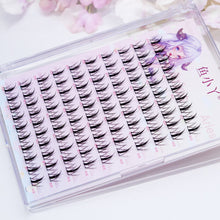 Load image into Gallery viewer, Natural DIY Lash Extension Manga 11mm DIY Cluster Segmented Lashes for Eye Makeup Eyelashes Natural Scroll Comics Eyelashes
