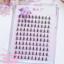 Load image into Gallery viewer, Natural DIY Lash Extension Manga 11mm DIY Cluster Segmented Lashes for Eye Makeup Eyelashes Natural Scroll Comics Eyelashes
