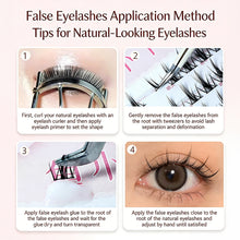 Load image into Gallery viewer, Natural DIY Lash Extension Manga 11mm DIY Cluster Segmented Lashes for Eye Makeup Eyelashes Natural Scroll Comics Eyelashes
