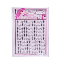 Load image into Gallery viewer, Manga False Eyelashes Individual Cluster Eyelash Segmented Black Stem Large Capacity False Eyelashes Natural Makeup Lashes
