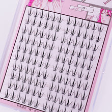 Load image into Gallery viewer, Manga False Eyelashes Individual Cluster Eyelash Segmented Black Stem Large Capacity False Eyelashes Natural Makeup Lashes
