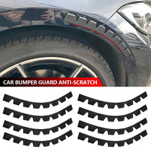 Load image into Gallery viewer, 8Pcs 35cm x 2.8cm Car Front Bumper Guard Anti-Scratch Kit Scrape Protect Skid Plate Automobile Front Lip Anti-collision Decorative Strip
