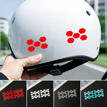 Load image into Gallery viewer, 24.5cmx9.3cm Motorcycle Helmets Reflective Invisible Stickers Simple And Effective Reflective Tape For Helmets Bikes
