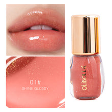 Load image into Gallery viewer, Soft Jelly Lip Gloss Mirror Water Gloss Lip Oil Moisturizing Nourishing Lip Makeup Cosmetics Glossy Naturally Plump Lip Oil

