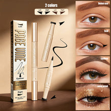 Load image into Gallery viewer, 2 in 1 Seal Eyeliner Liquid Eyeliner Pen Fast Drying Non Smudging Waterproof Sweat Resistan Eyeliner Stamp Pen Makeup Cosmetic
