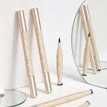 Load image into Gallery viewer, 2 in 1 Seal Eyeliner Liquid Eyeliner Pen Fast Drying Non Smudging Waterproof Sweat Resistan Eyeliner Stamp Pen Makeup Cosmetic
