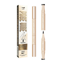 Load image into Gallery viewer, 2 in 1 Seal Eyeliner Liquid Eyeliner Pen Fast Drying Non Smudging Waterproof Sweat Resistan Eyeliner Stamp Pen Makeup Cosmetic

