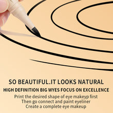 Load image into Gallery viewer, 2 in 1 Seal Eyeliner Liquid Eyeliner Pen Fast Drying Non Smudging Waterproof Sweat Resistan Eyeliner Stamp Pen Makeup Cosmetic
