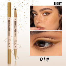 Load image into Gallery viewer, Brown Double Head Eyeliner Freckle Pen Smooth Natural Color Waterproof Freckle Seal Freckle Stamp Women Makeup Cosmetic

