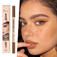 Load image into Gallery viewer, Brown Double Head Eyeliner Freckle Pen Smooth Natural Color Waterproof Freckle Seal Freckle Stamp Women Makeup Cosmetic
