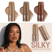 Load image into Gallery viewer, 3 Colors Contour Stick Cream Bronzer Highlighter for Face Sculpting Matte Finishing Waterproof Long Lasting Blendable Natural Look Makeup Set
