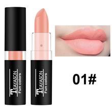 Load image into Gallery viewer, Black White Green Purple Lipstick Matte Gothic Halloween Vampire Lipstick Long Lasting Waterproof Dark Black Lipstick for Cosplay Party
