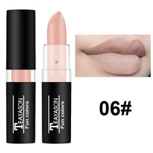 Load image into Gallery viewer, Black White Green Purple Lipstick Matte Gothic Halloween Vampire Lipstick Long Lasting Waterproof Dark Black Lipstick for Cosplay Party
