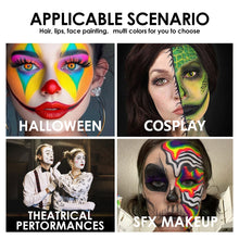 Load image into Gallery viewer, Black White Green Purple Lipstick Matte Gothic Halloween Vampire Lipstick Long Lasting Waterproof Dark Black Lipstick for Cosplay Party
