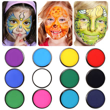 Load image into Gallery viewer, 30g Face Body Paint Water Soluble Pigment Cream Halloween Makeup Cosplay Supplies Stage Painting Non-Toxic Washable for Adults Kids

