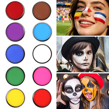 Load image into Gallery viewer, 30g Face Body Paint Water Soluble Pigment Cream Halloween Makeup Cosplay Supplies Stage Painting Non-Toxic Washable for Adults Kids
