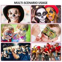 Load image into Gallery viewer, 30g Water Soluble Face Body Paint Cream Highly Pigmented Face Painting Makeup for Halloween Cosplay Stage Performance Adults Kids Safe Non-Toxic Easy Clean
