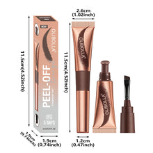 Load image into Gallery viewer, Peel Off Eyebrow Gel Tint Waterproof Long Lasting 3-5 Days Semi Permanent Eyebrow Color Tattoo Natural Looking Brow Tint Smudge Proof
