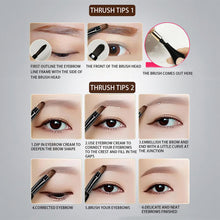 Load image into Gallery viewer, Air Cushion Eyebrow Cream Waterproof Smudge Proof Long Lasting Natural Look Brow Pomade Sweat Resistant Easy to Use Eyebrow Tint
